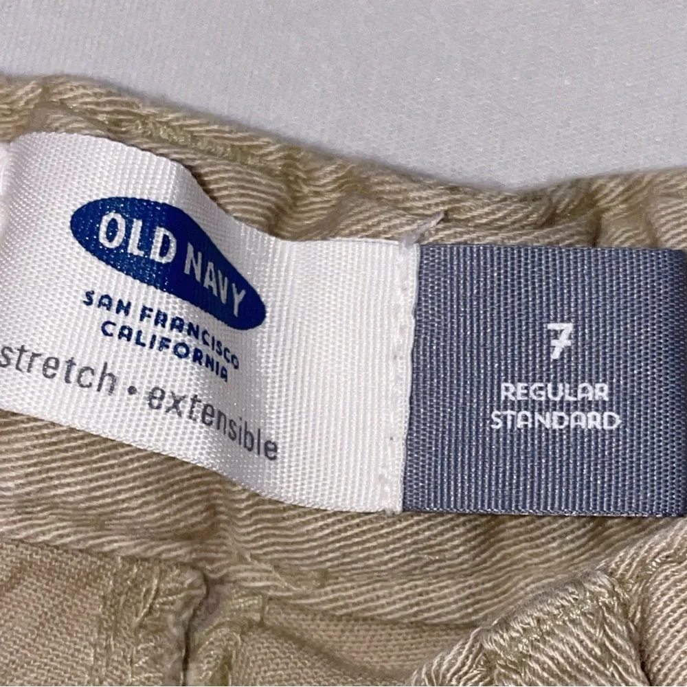 OLD NAVY Girl's Khaki Pants Size 7 Adjustable Waist